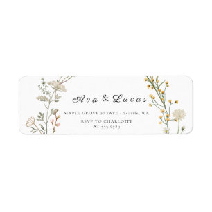 Elegant Wildflower Floral Wedding Garden Greenery