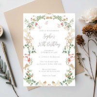 Elegant Wildflower Garden 30th birthday