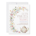 Elegant Wildflower Garden Tea Party Girl Birthday