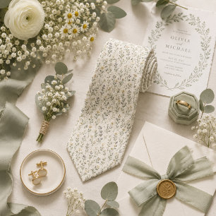 Elegant Wildflower Meadow Garden Tie