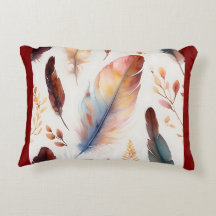 Elegant Wildflower Pillow - Vibrant Floral Design 