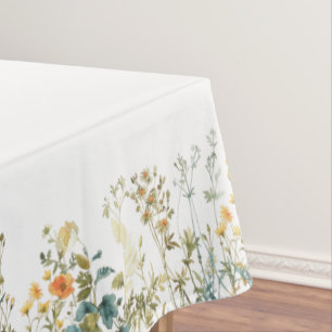 Elegant Wildflower Tablecloth