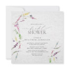Elegant Wildflower Watercolor Floral Bridal Shower