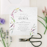 Elegant Wildflower Watercolor Floral Bridal Shower Invitation<br><div class="desc">Modern, elegant square bridal shower invitation featuring watercolor wildflower motifs in soft shades of blush pink, lilac and lavender, yellows, blues and delicate green botanical leaves. Personalize your bridal shower details in soft off-black, accented with beautiful modern hand lettered calligraphy. Part of a co-ordinated suite. See full collection here: https://www.zazzle.com/collections/elegant_wildflower_watercolor_floral_bridal_shower-119635760261893795...</div>