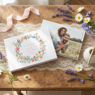 Elegant Wildflower Wedding Guest Book