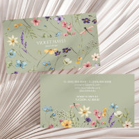 Elegant Wildflower Wild Flower Floral Custom