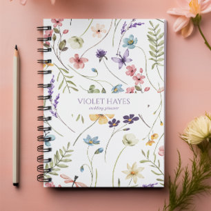 Elegant Wildflower Wild Flower Floral Custom Notebook