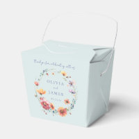 Elegant Wildflower Wreath Summer Wedding Favour Bo