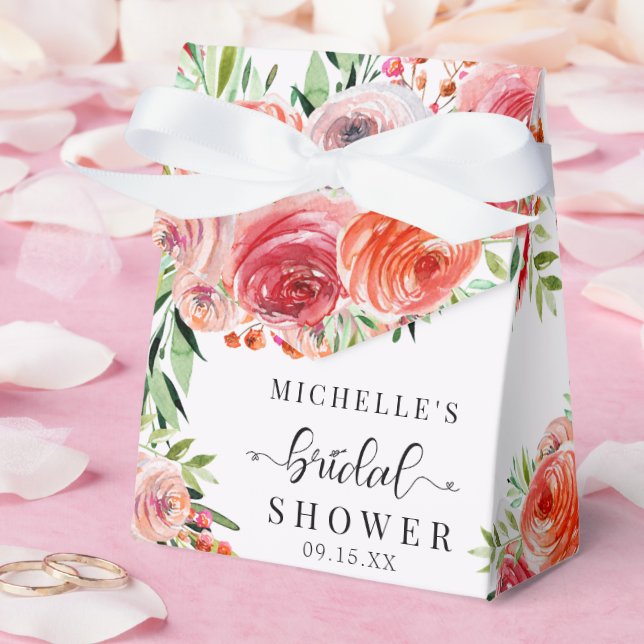 Elegant Wildflowers | Boho Bridal Shower  Favor Box (Wedding)