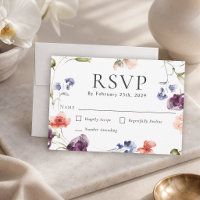 Elegant Wildflowers Floral Event RSVP