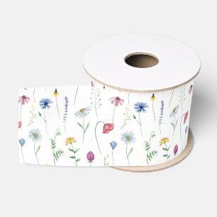 Elegant Wildflowers Grosgrain Ribbon