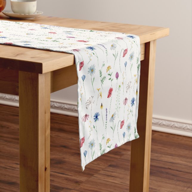 Elegant Wildflowers Short Table Runner (In Situ)