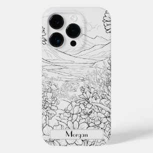 Elegant Wildflowers white and black Case-Mate iPhone 14 Pro Case