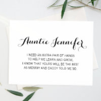 Elegant Will You Be My Godmother Proposal