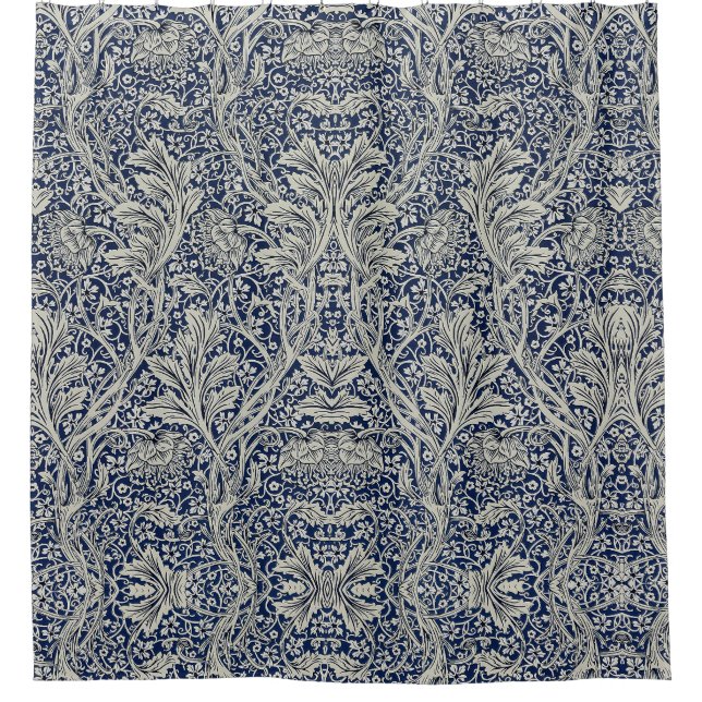 Elegant William Morris Floral Blue White Pattern   (Front)