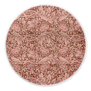 Elegant William Morris Floral Blue White Pattern   Ceramic Knob