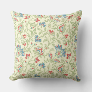 Elegant William Morris Renaissance Floral Throw Pillow