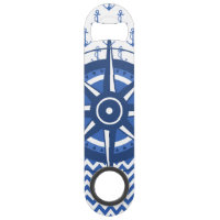 Elegant Windrose Nautical Coastal Pattern