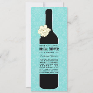 Elegant Wine Bridal Shower Invitations