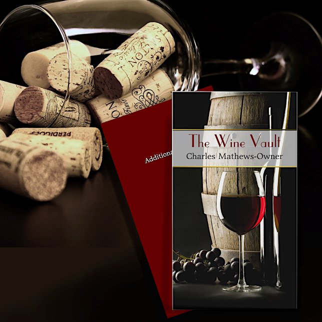 Elegant Wine Theme Custom Business Card (Creator Uploaded)