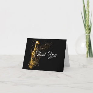Elegant wine theme thank you card
