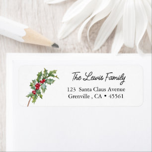 Elegant Winter Berries Holiday Address Party