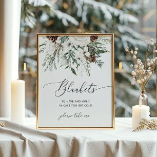 Elegant winter Blankets to have and hold Poster