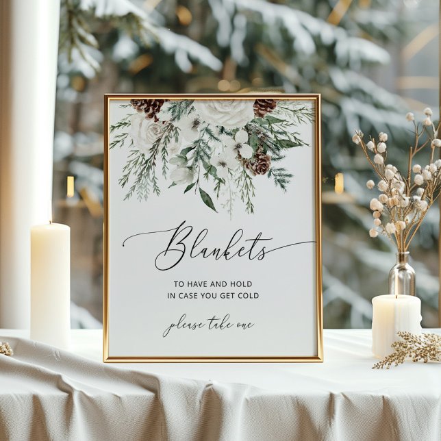Elegant winter Blankets to have and hold Poster (Creator Uploaded)