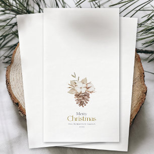 Elegant Winter Guest Towel Napkin