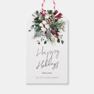 Elegant Winter Holiday Gift Tags