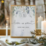 Elegant winter Love is sweet take a treat Poster<br><div class="desc">Elegant winter Love is sweet take a treat Poster.
Matching items available.</div>