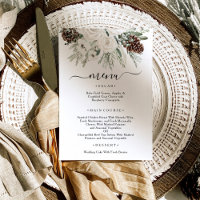 Elegant Winter Pine Wedding
