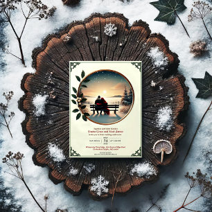 Elegant Winter Romance Wedding Invitation