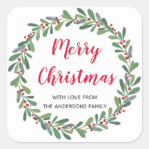 Elegant Winter Sprigs Christmas Holiday