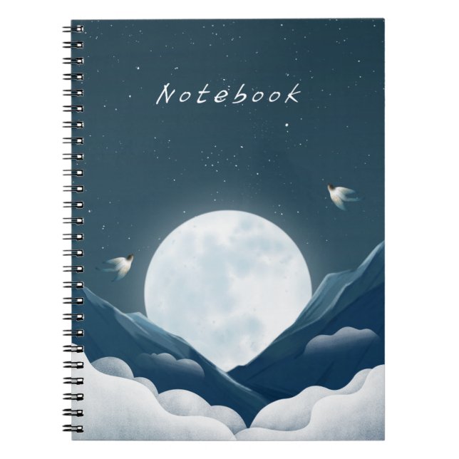 Elegant winter vibes classic   notebook (Front)