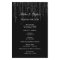 elegant winter Wedding Program Flyer 5.5" x 8.5"