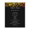 elegant winter Wedding Program Flyer 5.5" x 8.5"