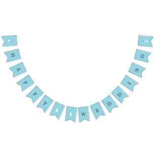 Elegant Winter Wonderland Snowflakes Bunting Flags