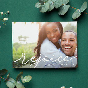 Elegant Wish   Holiday Photo Card