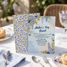 Elegant Wisteria Floral Mother’s Day Brunch 