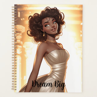 elegant, woman, black, beautiful, african american planner