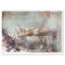 Elegant Woman Enchanted Garden Purple Parasol