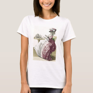Elegant Woman in a Dress 'a l'Anglaise' Drinking C T-Shirt