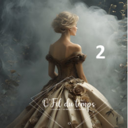 Elegant Woman in Opulent Ball Gown  Tissue Paper