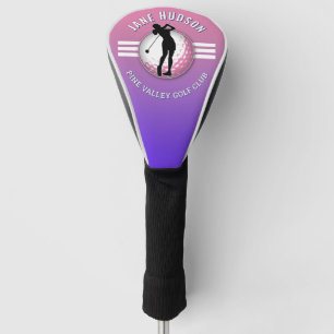 Elegant Women Golfer Design Golf Head Cover