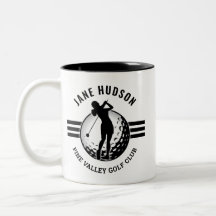 Elegant Women Golfer Design