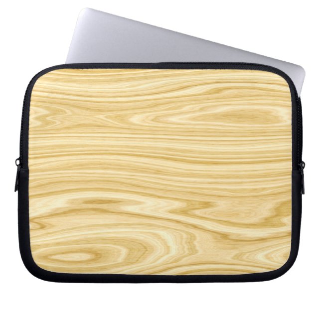 Elegant Wood 3 Laptop Sleeve (Front)