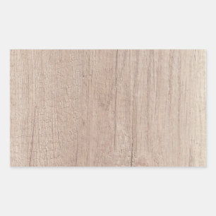 Elegant Wood Board Look Blank Trendy Template Sticker