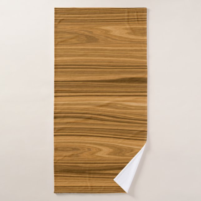 Elegant Wood Grain (Serviette de bain)