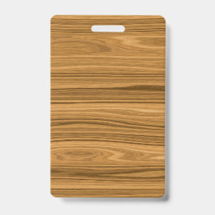 Elegant Wood grain style Badge